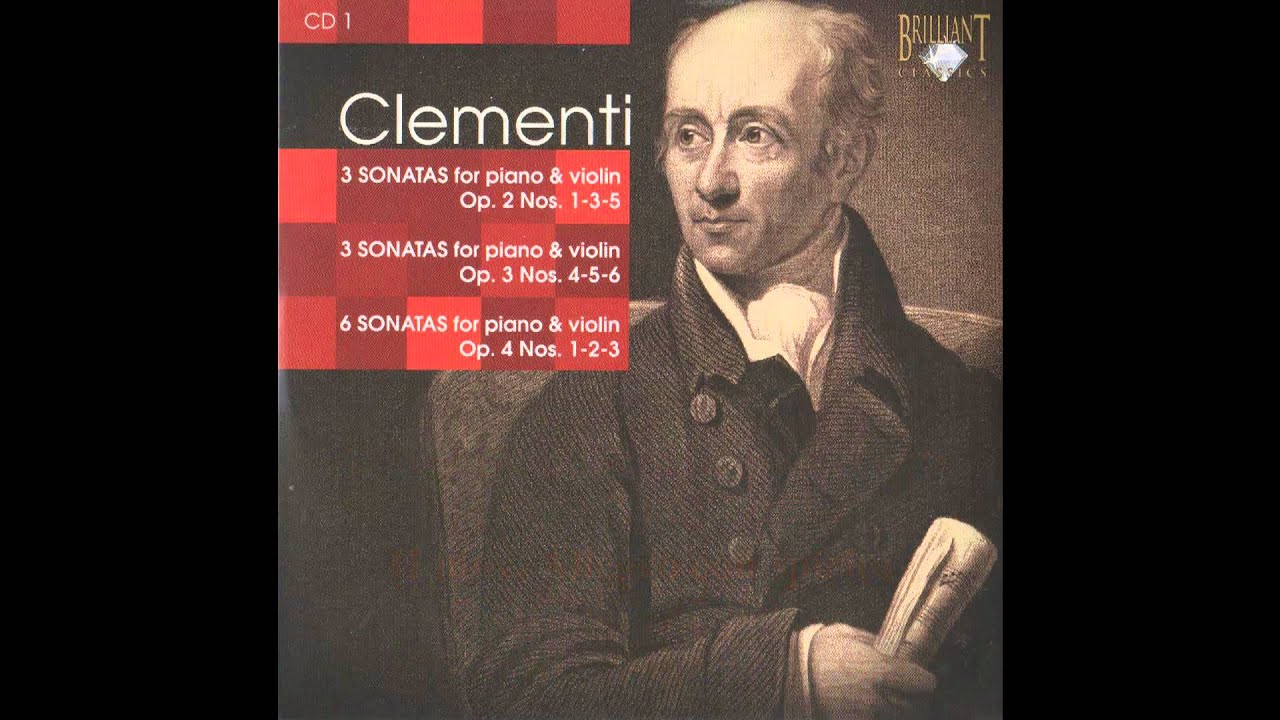 Clementi sonata for piano and violin Op 2 No 1 in E flat major
