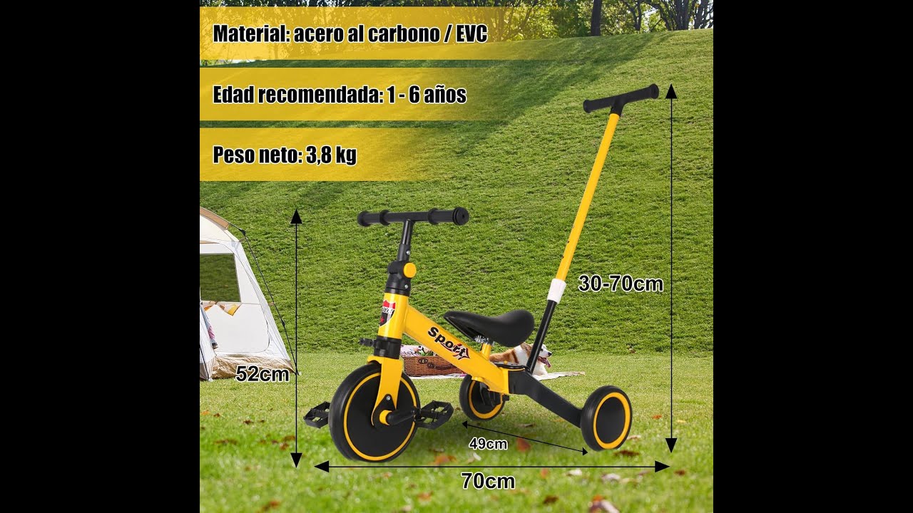 INSTRUCCIONES ENSAMBLE TRICICLO 5 EN 1