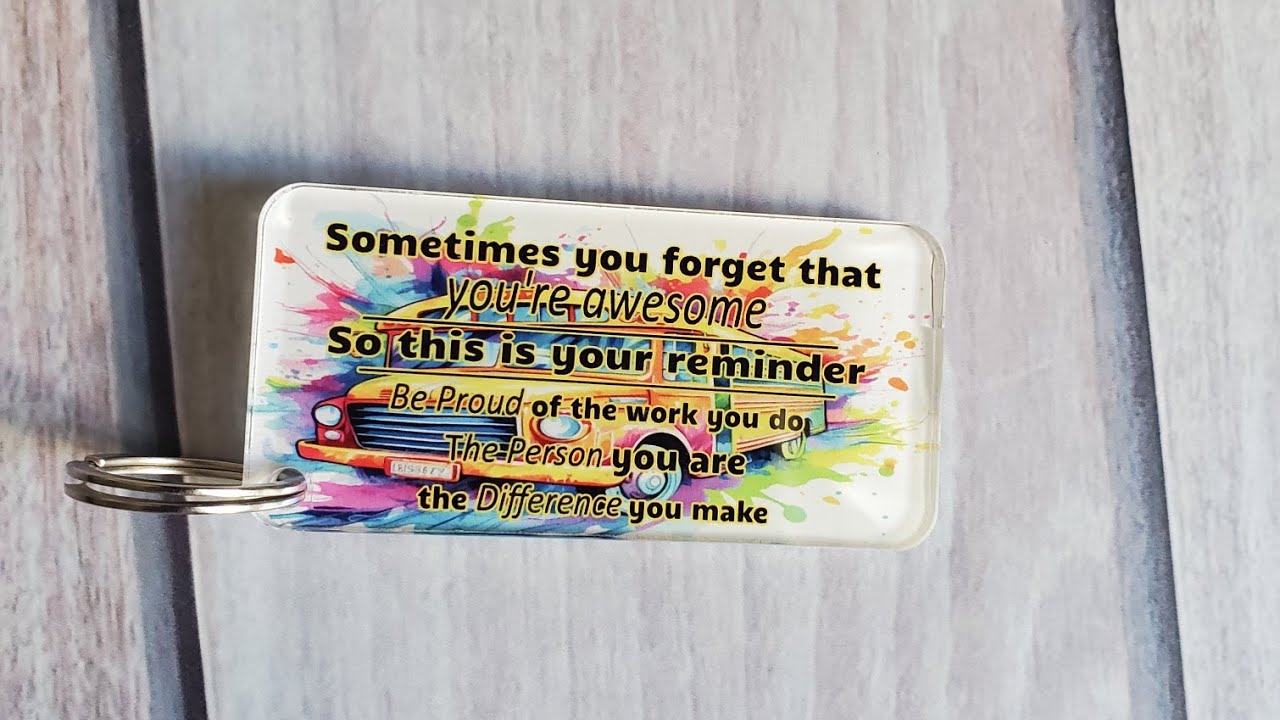 Sublimation Acrylic Keychain