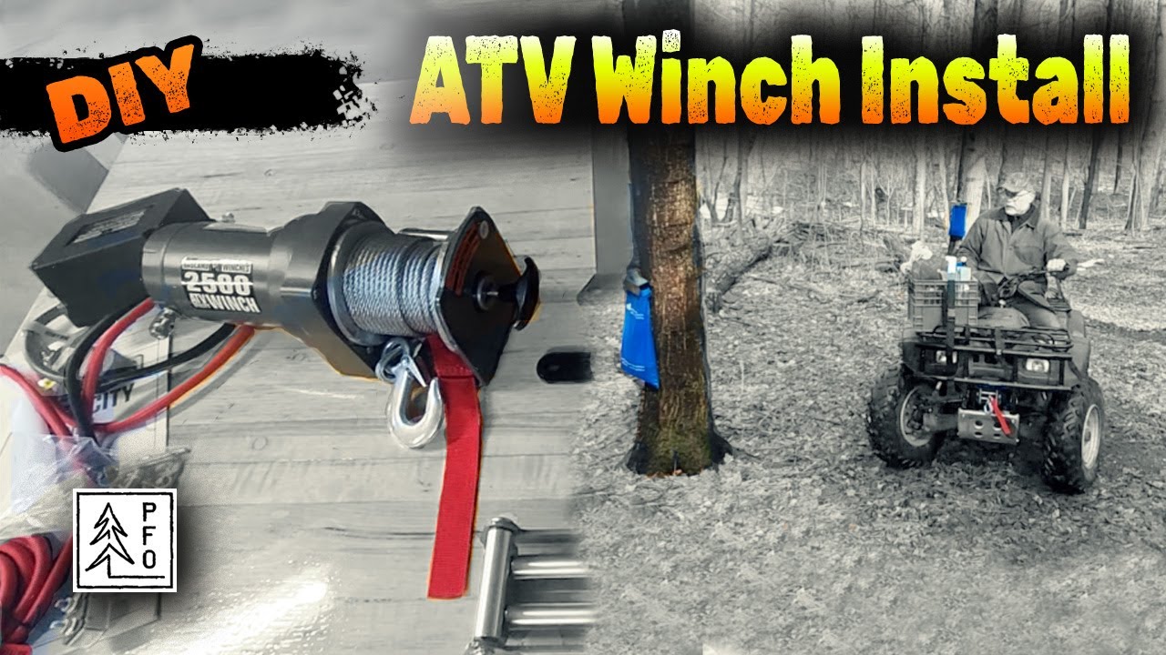 Установка лебедки Harbor Freight ATV на Honda Foreman TRX450ES