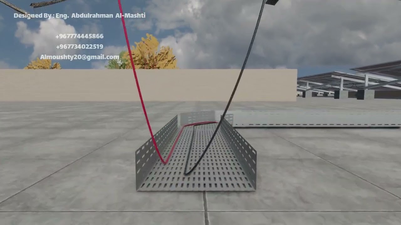 3d design for solar system  with Jinko Solar panels 30kwp #solar_energy #Jinko #3d #solar