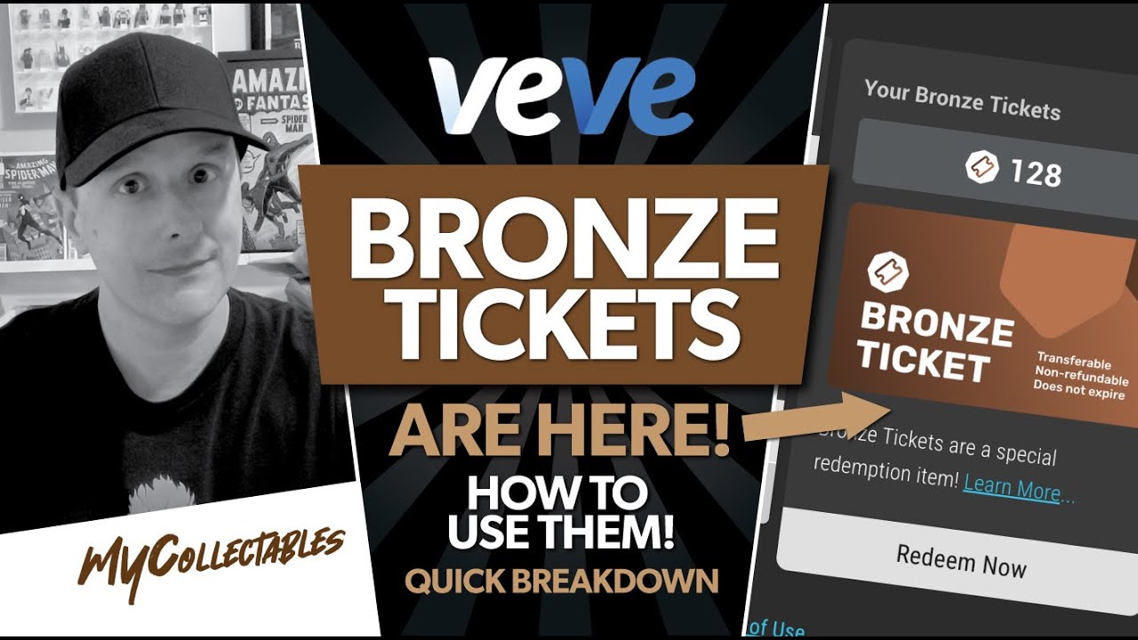 BRONZE TICKETS on Veve Are Here!! How to Use them! How to Find Them! Quick Breakdown!