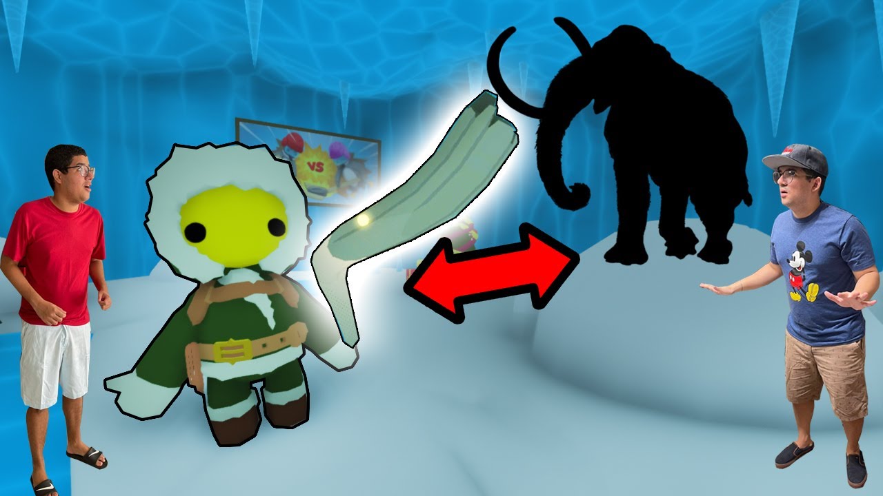 ENCONTRAMOS UMA PRESA DE MAMUTE NA CAVERNA DE GELO SECRETA DA CIDADE DE MASSA DE MODELAR!