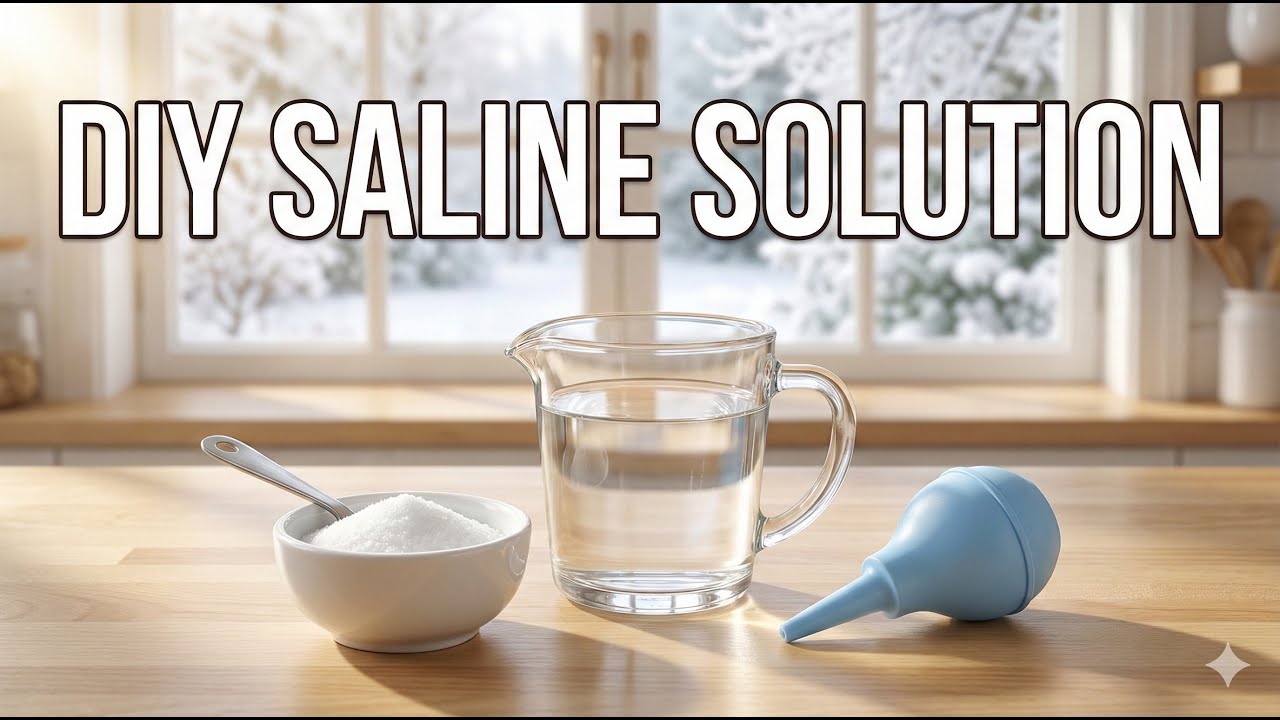 How to Make Saline Solution at Home (Runny Nose Relief)