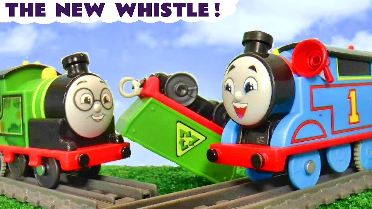 Thomas Gets a New Whistle in this Toy Train Story