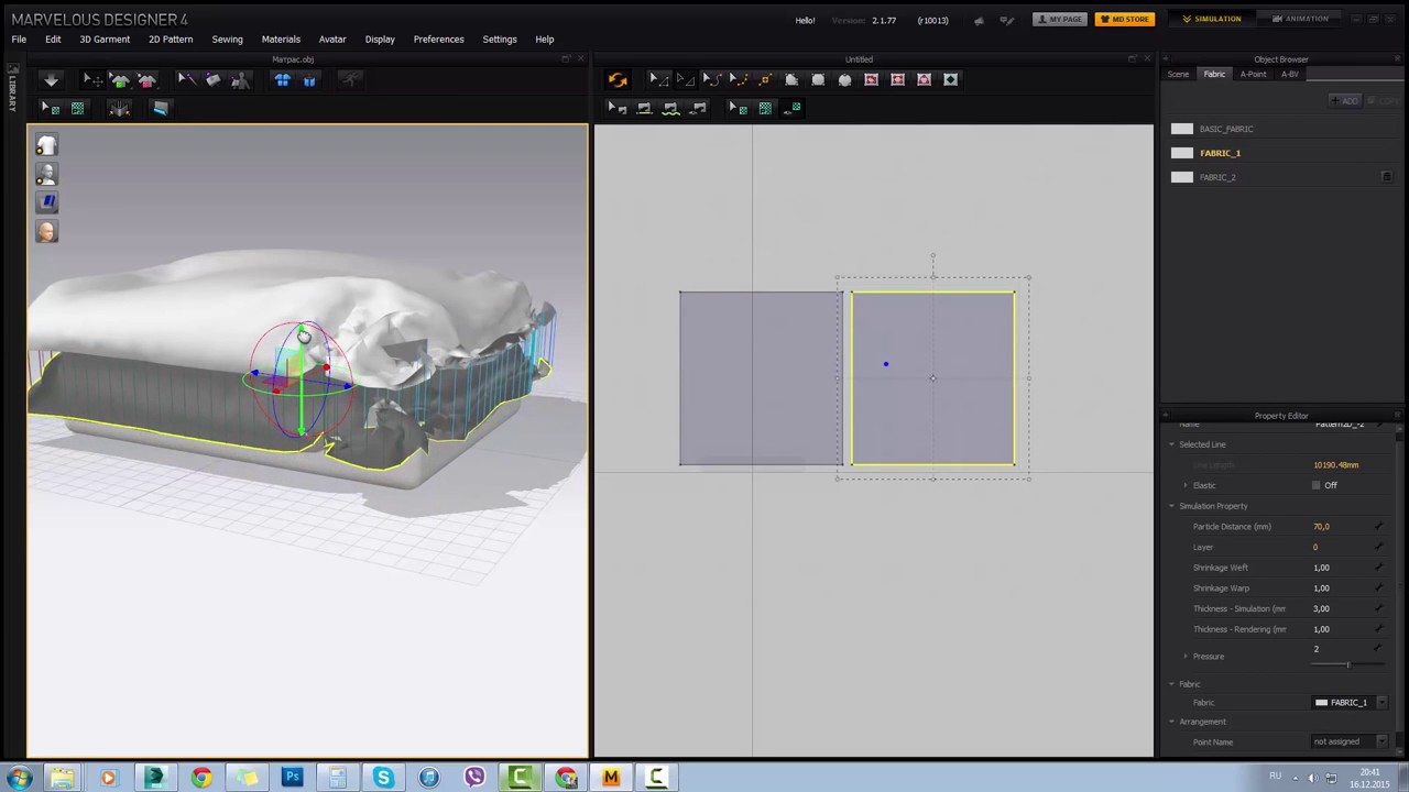 Знакомство с Marvelous Designer 4   создание постельного белья
