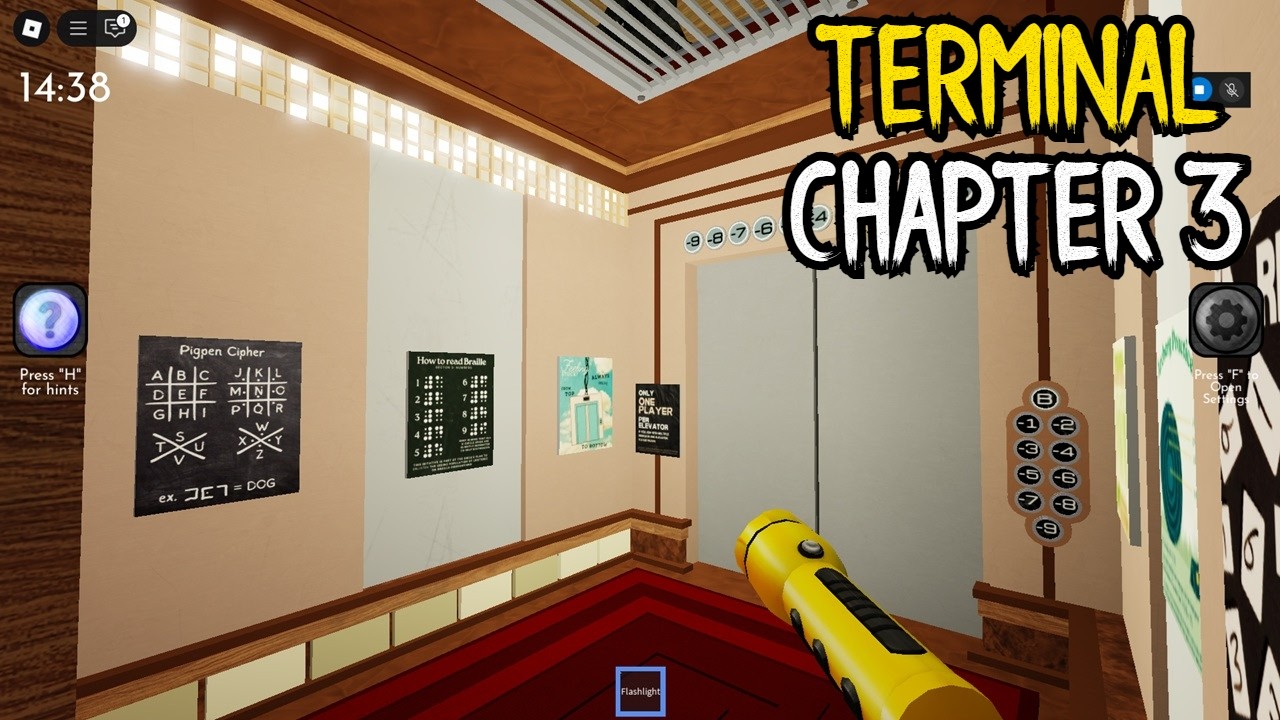 Roblox Terminal [Escape Room] CHAPTER 3 Walkthrough (English)