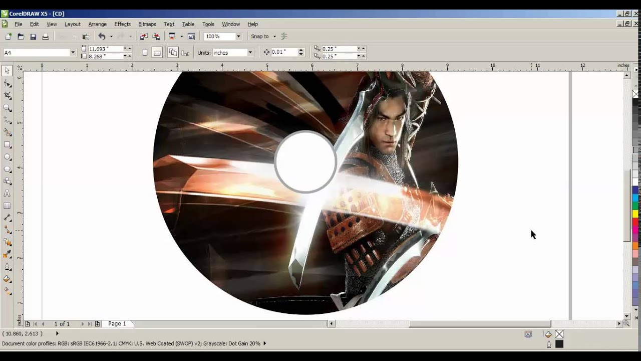 DVD ,CD Cover Design In Corel Draw