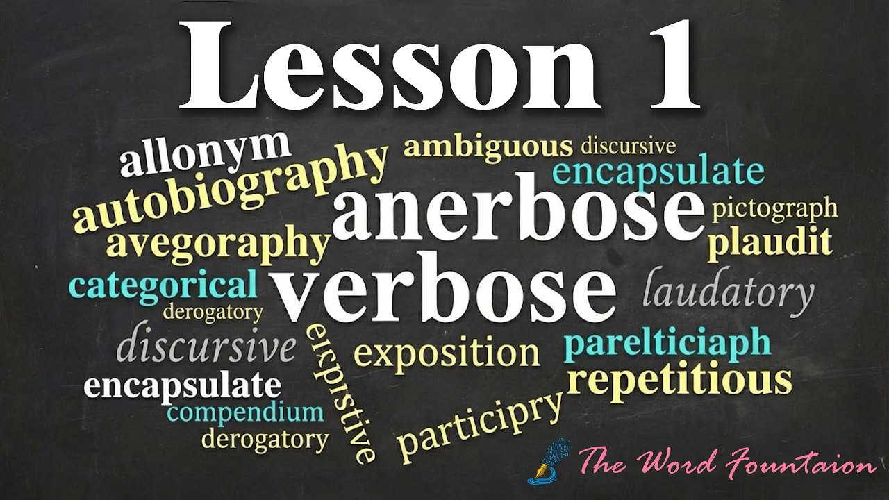 English Vocabulary Builder - Lesson 1
