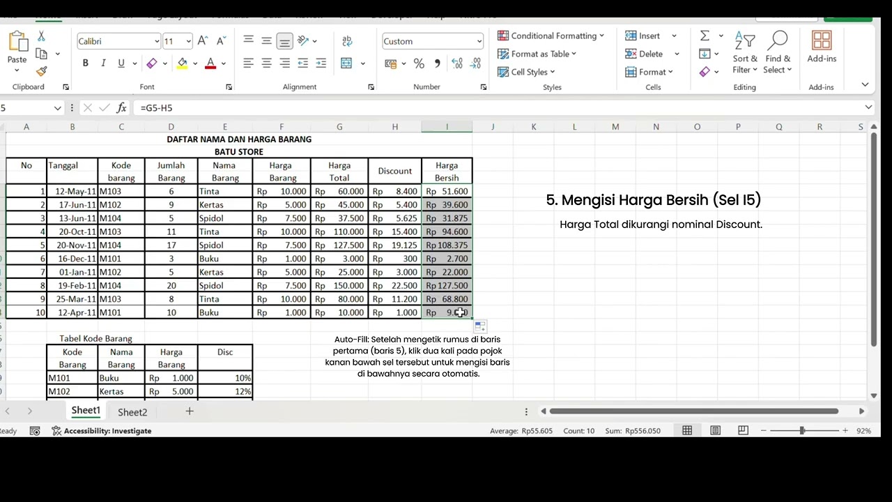 Cara Cepat Isi Tabel Otomatis di Excel: VLOOKUP & Statistik Cuma 7 Menit!