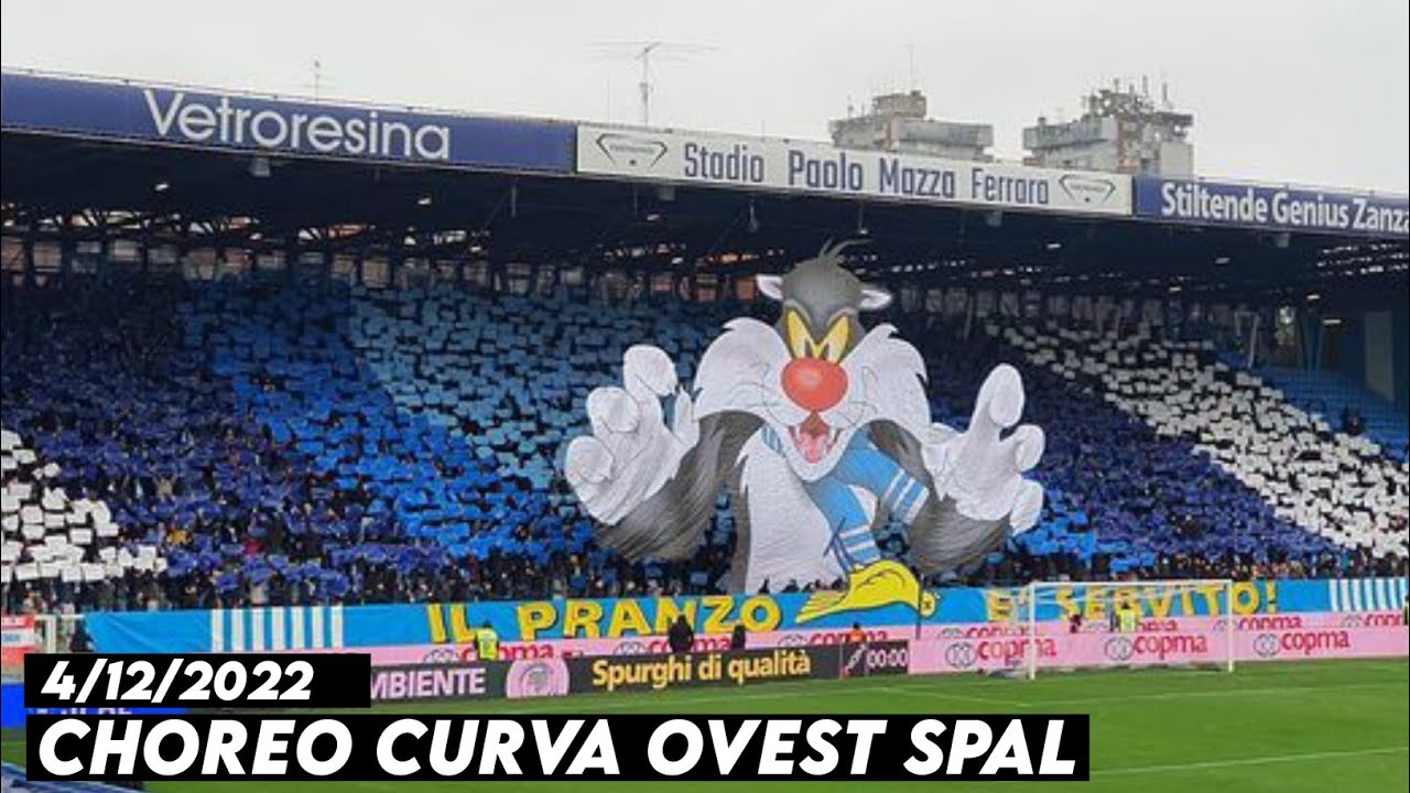 CHOREO CURVA OVEST SPAL || SPAL vs Modena 4/12/2022