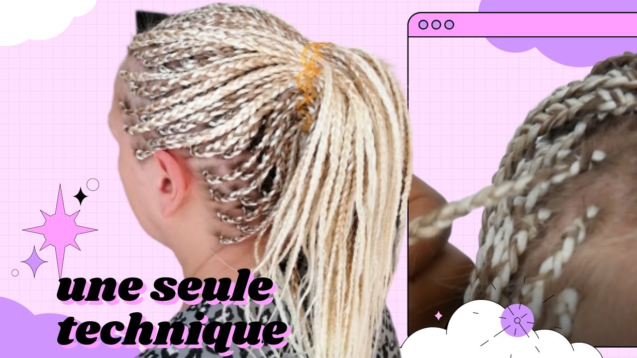 ✨How to do braid  on European women's hair |Comment réaliser des braids || technique pour débutants✨