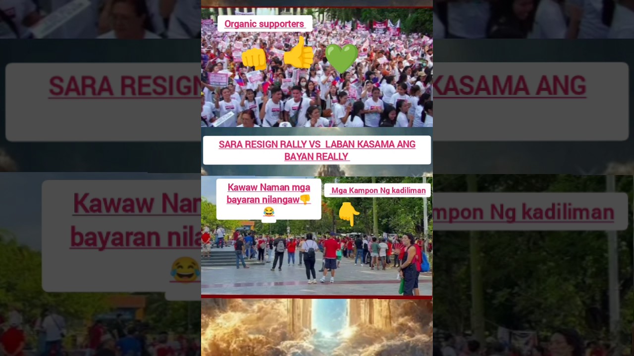 #Laban KASAMA ANG BAYAN REALLY 💚👊VS SARA RESIGN NG BBM #NILANGAW ANG SARA RESIGN😂