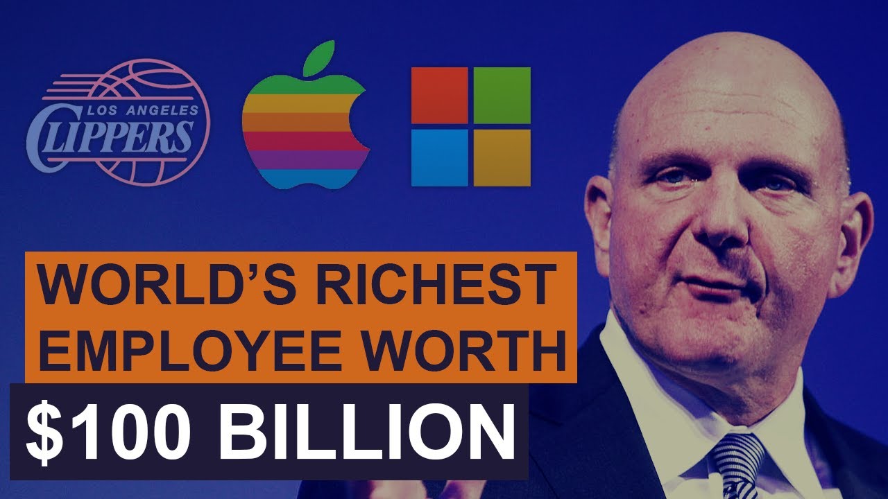 Steve Ballmer: Former CEO of Microsoft With $100 Billion Net Worth
