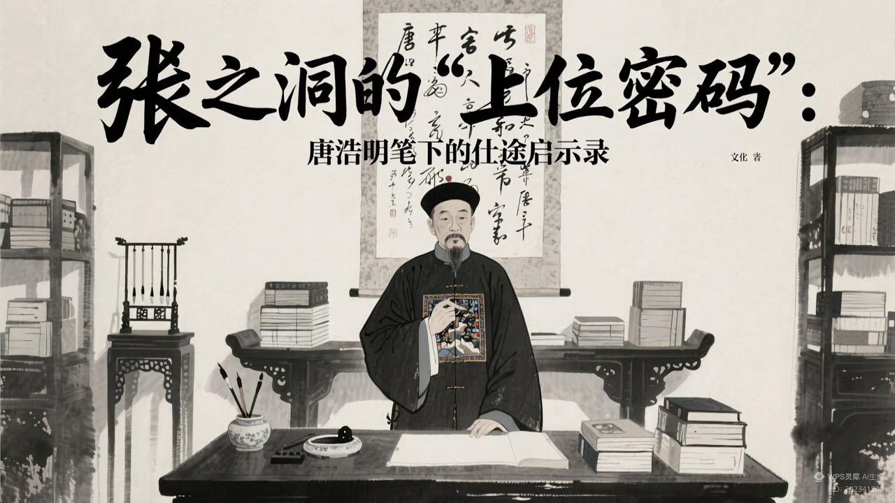 张之洞的&ldquo;上位密码&rdquo;：唐浩明笔下的仕途启示录