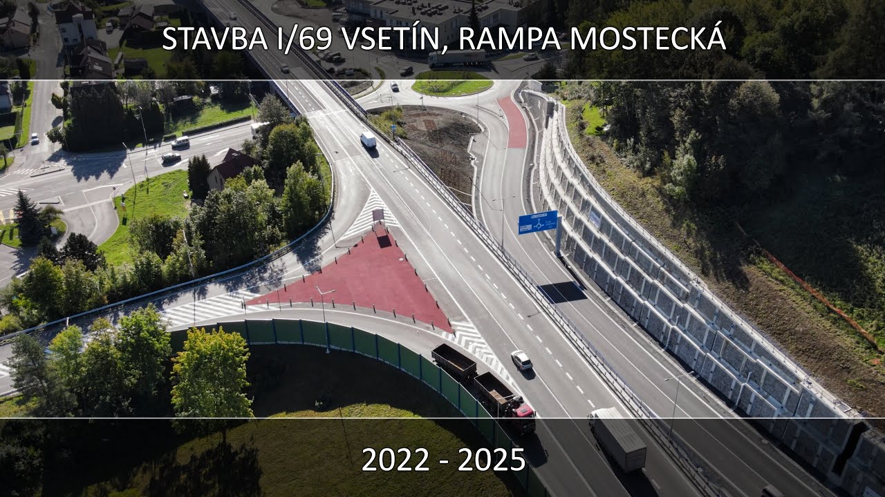 Stavba I/69 Vsetín, rampa Mostecká