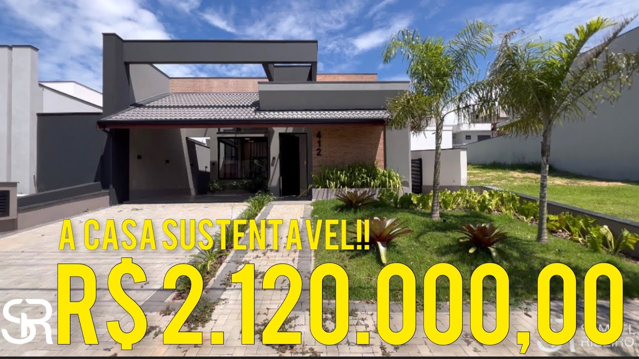 A CASA SUSTENTÁVEL A VENDA NO SWISS PARK CAMPINAS-SP