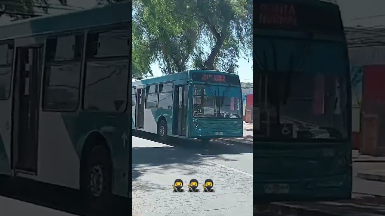 Bus RED (ex Transantiago) J01 con música 😃👍