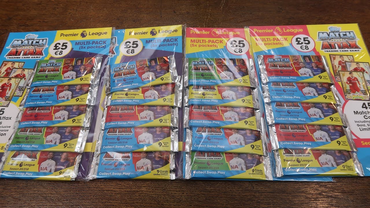 GOLD FIRMINO! 4x MULTPACKS - Match Attax 2017/18