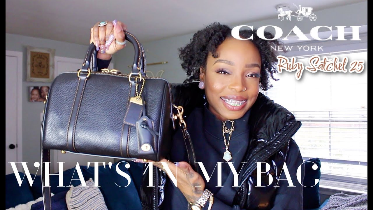 WHAT'S IN MY BAG 2023 | COACH RUBY SATCHEL 25
