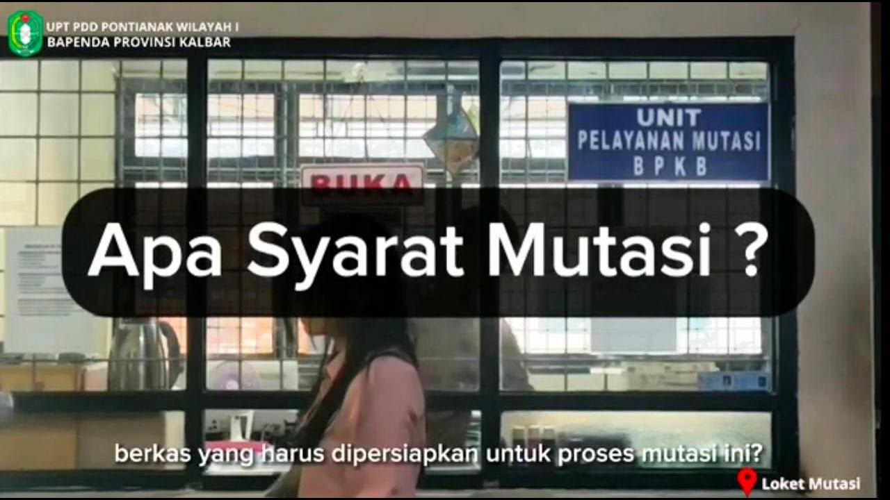 Cara Mutasi keluar (Cabut Berkas) di Samsat Pontianak