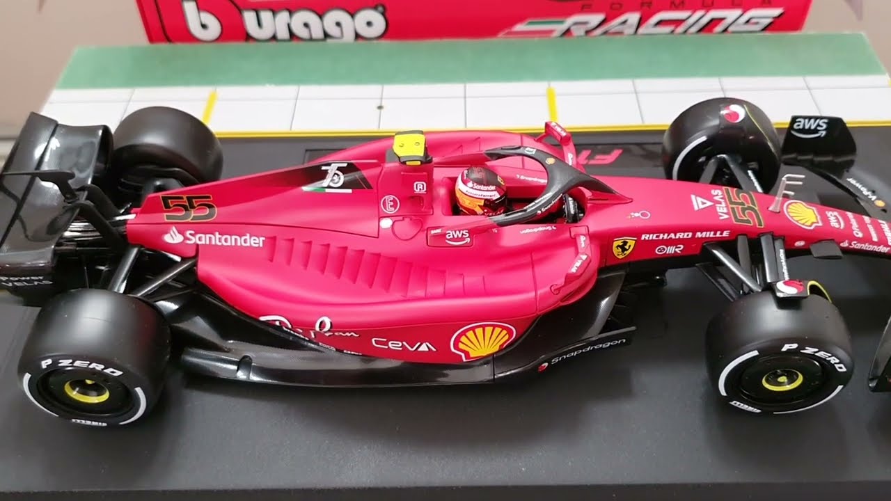 Формула-1 2022 (F1-75) Команда Ferrari Sainz от Бураго 1/18
