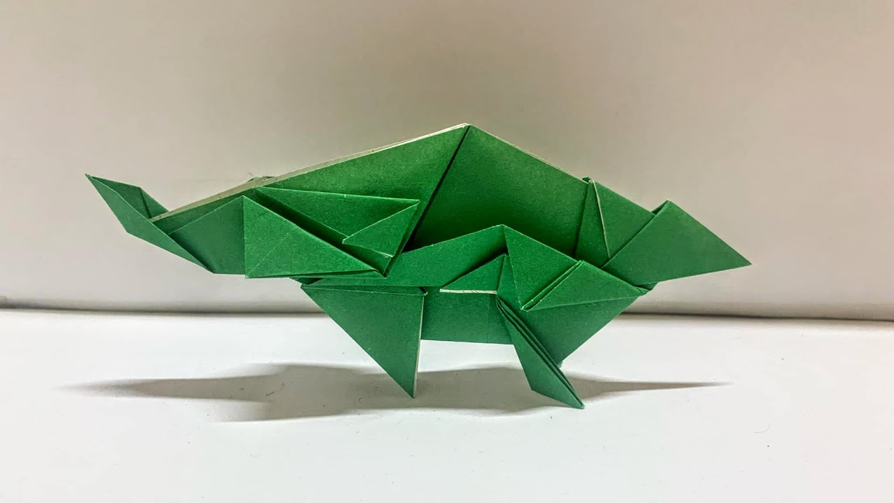 Origami Dinosaur Ankylosaurus | How to make Dinosaur Ankylosaurus | Origami Tutorial