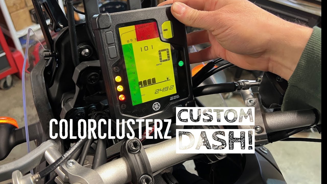 Install: ColorClusterz Dash Customization for Yamaha Tenere 700 (T700)