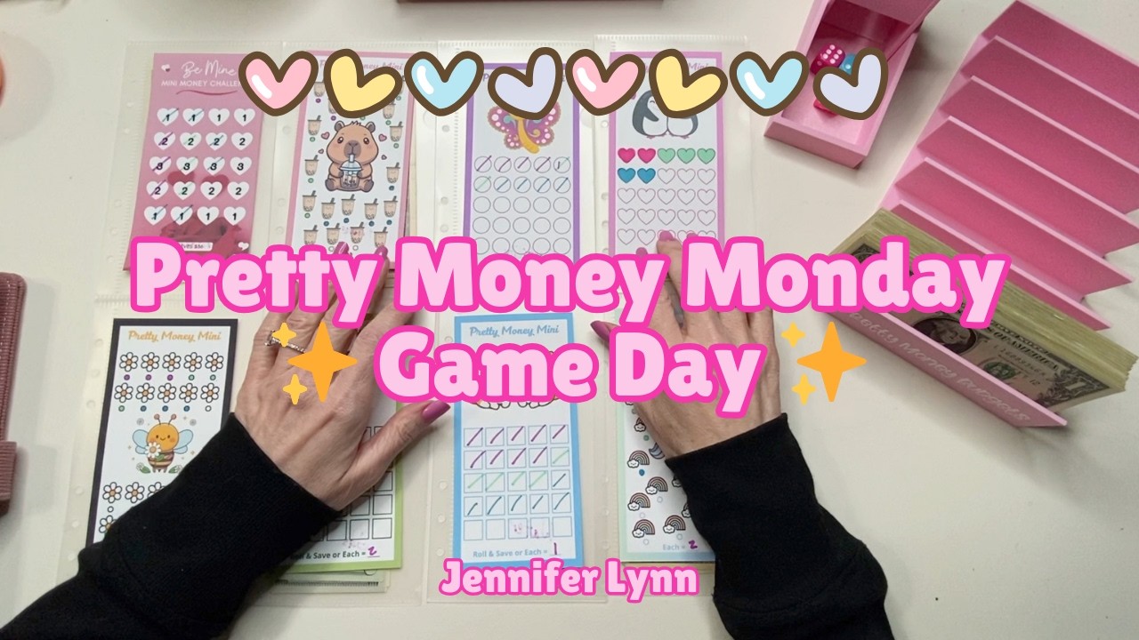 ✨ Pretty Money Monday: Gameday Cash Stuffing & Fun Mini Challenges 💸🎲