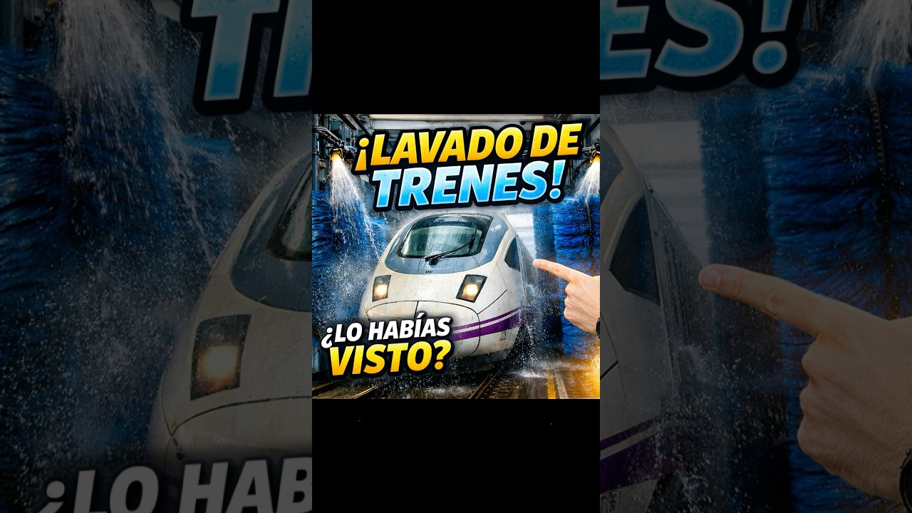 Lo que pasa cuando un tren entra al lavadero 👀🚆