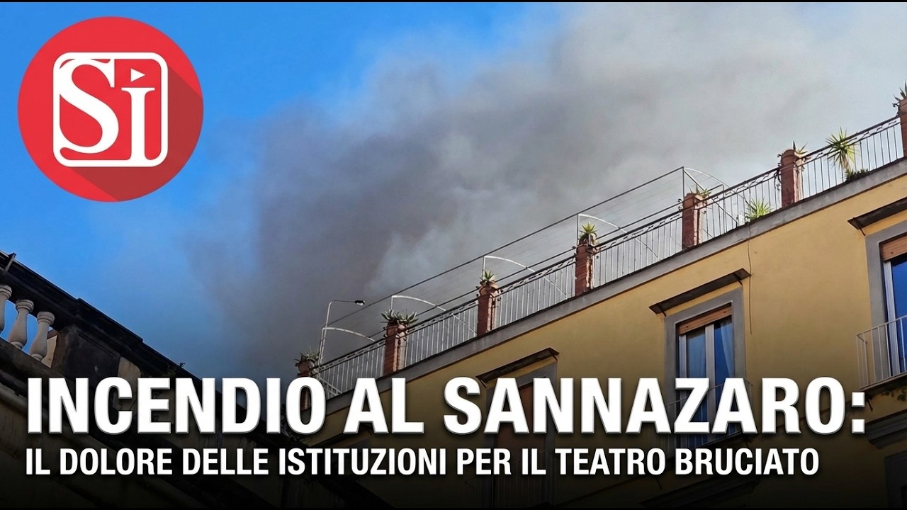 Brucia il teatro Sannazaro, parlano le istituzioni sul rogo a Chiaia