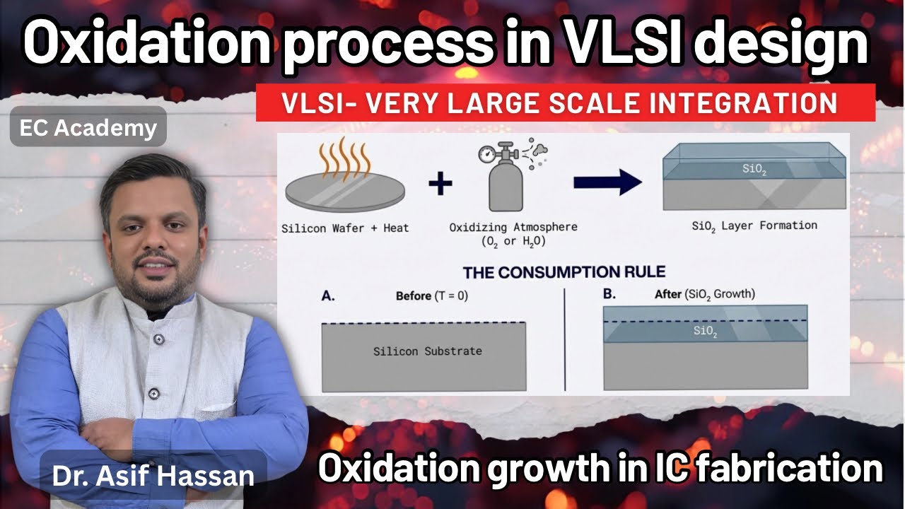 Oxidation Process in VLSI Explained | Wet oxidation vs. Dry Oxidation || EC Academy 