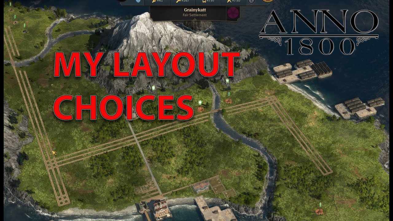 Anno 1800 Мои варианты планировки острова