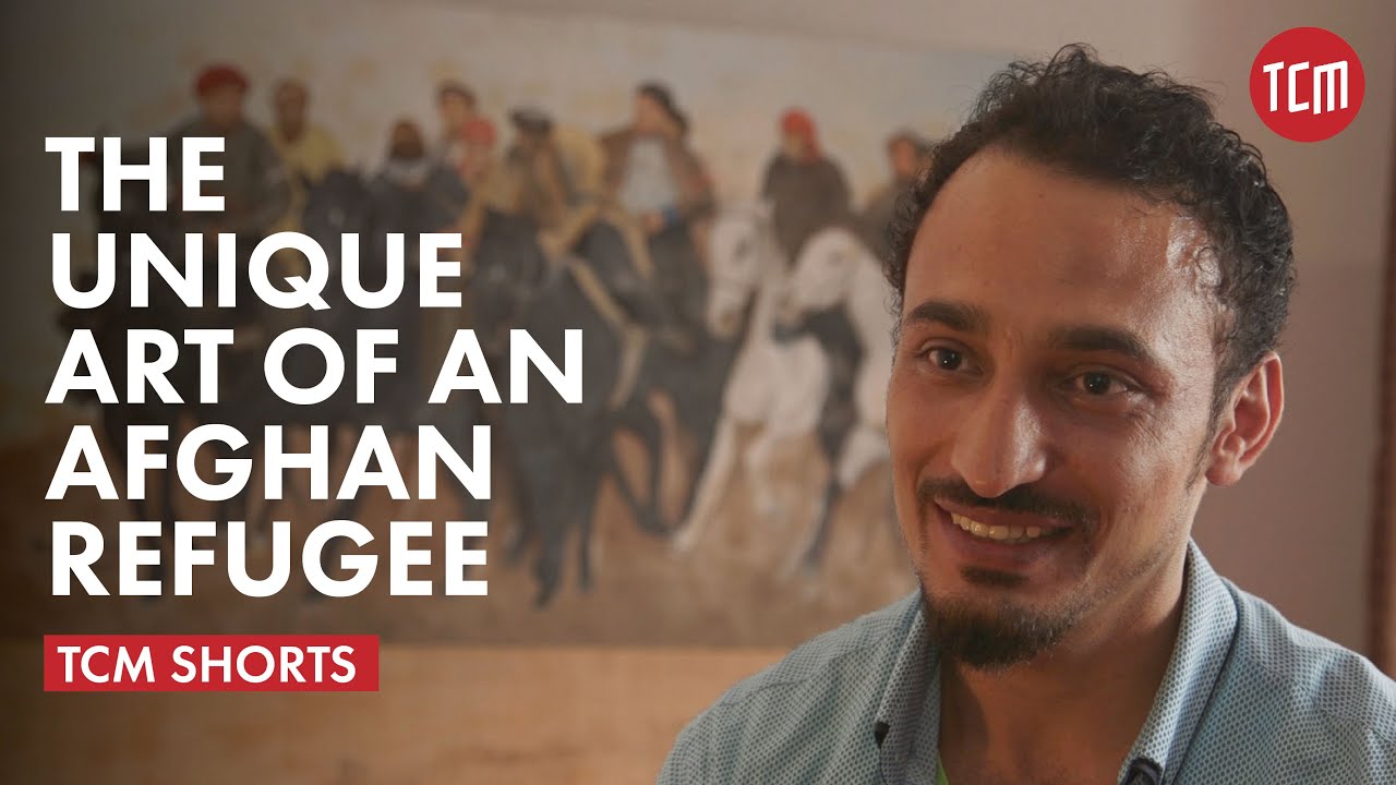This Afghan Refugee Artist Makes Art from Burned Wood