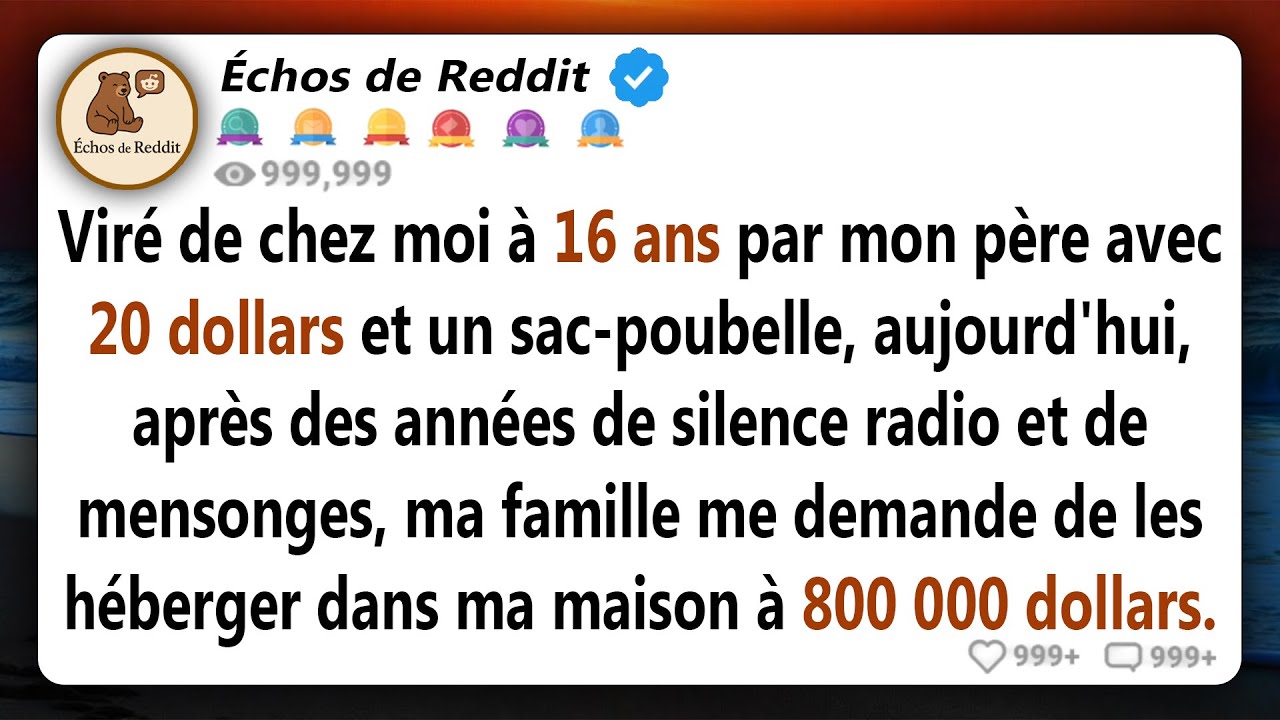 Mon père m'a mis à la porte à 16 ans avec 20 dollars et un sac poubelle - Maintenant, ma famille me