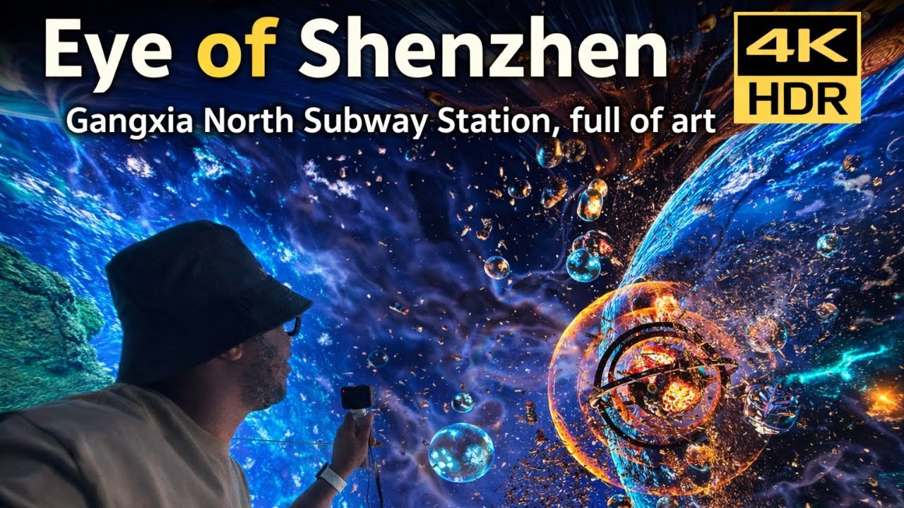Eye of Shenzhen: Gangxia North Subway Station, full of art | 4K HDR