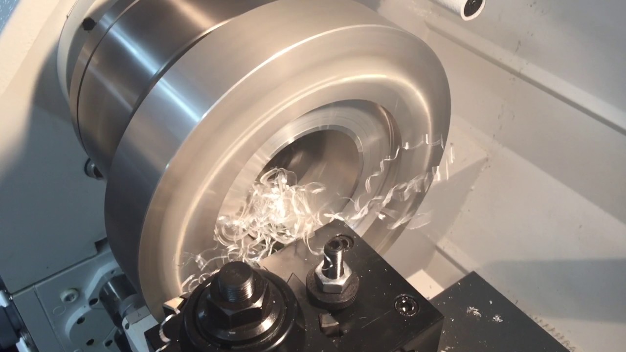 Boring some wheel spacers on a PM-1440E-LB lathe