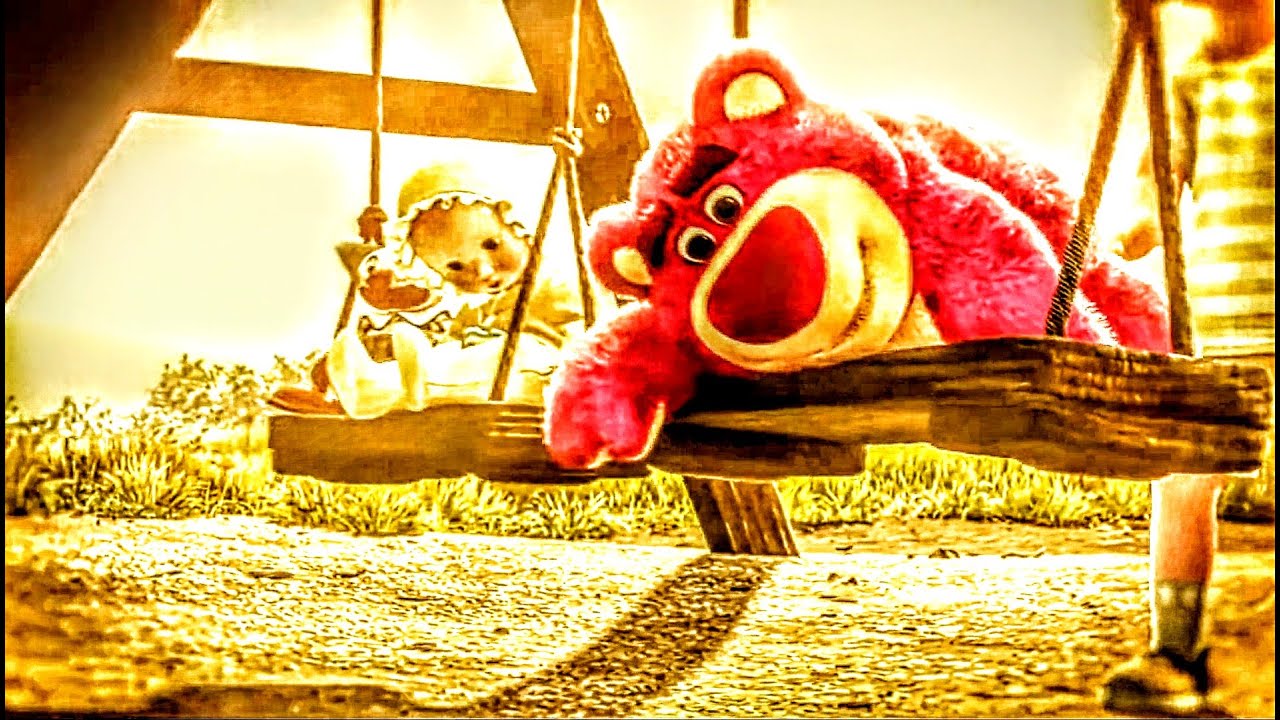 Toy Story 3: (2010) Chuckles the Clown reveals his plot on departing on Lotso Bear