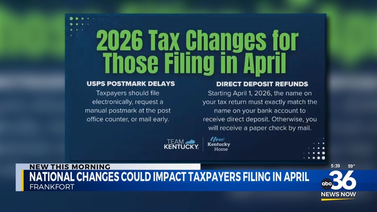 How national changes could impact tax filing