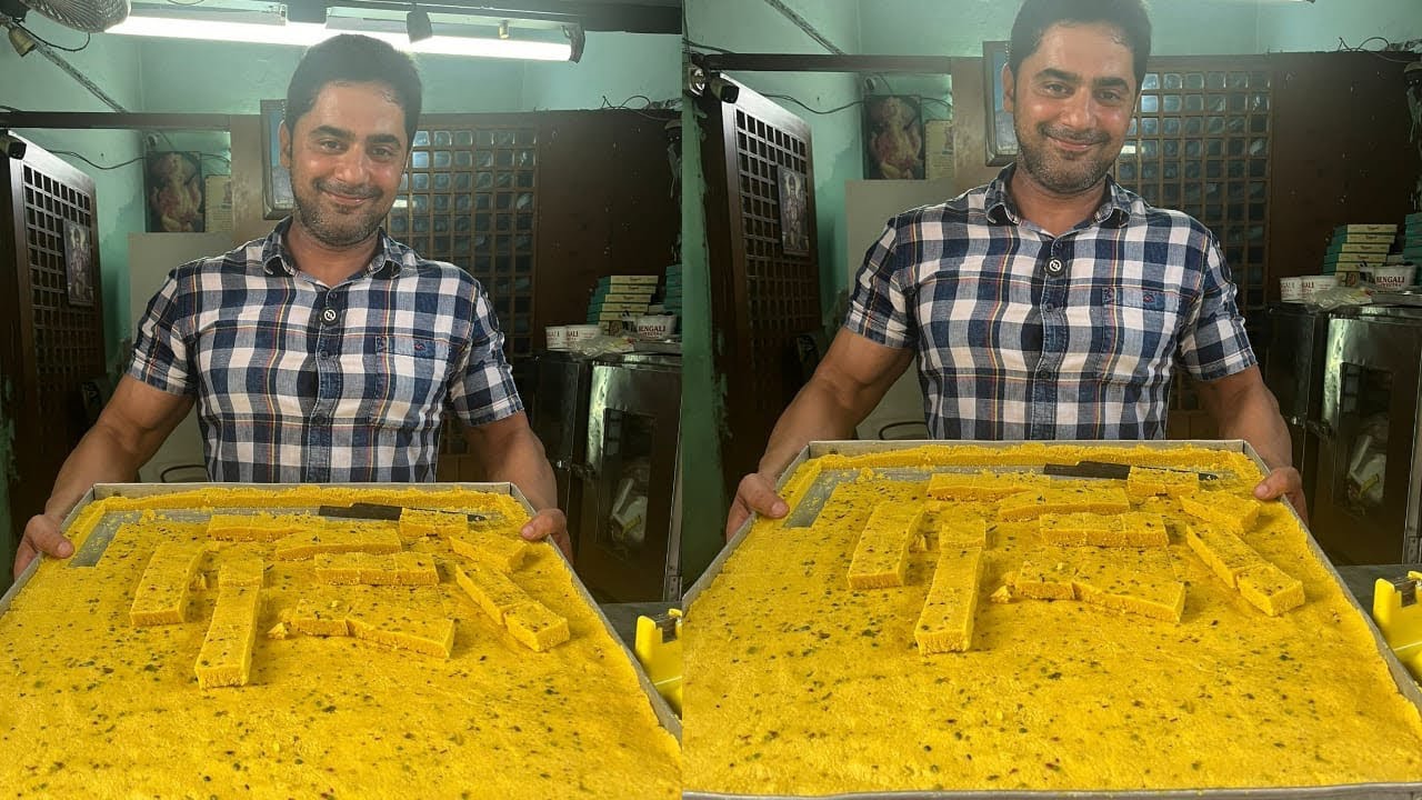 Special desi ghee wali paneer barfi  in Jalandhar Bengali sweets  Indian street  food 