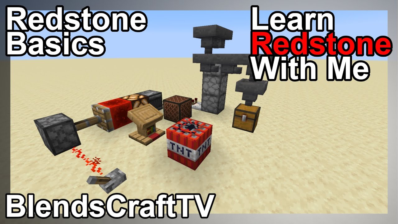 Redstone Basics - Learn Redstone With Me - Minecraft Java 1.15.2