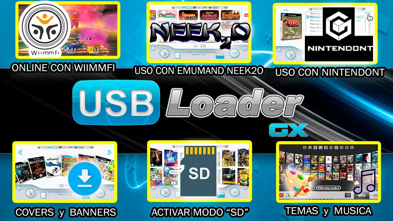 USB Loader GX: Configuracion optima para Nintendo Wii 2025 ✅