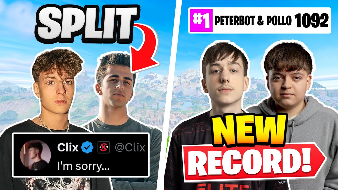 Clix and Whale SPLIT | Peter Sets World Record