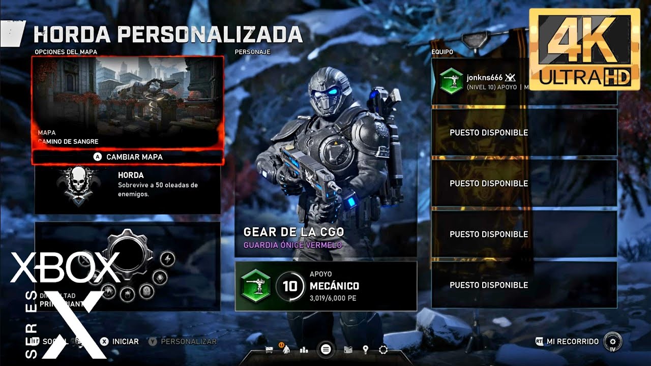 Gears of War 5 - Modo Horda | Gameplay | Sin Comentarios (4k 60FPS)