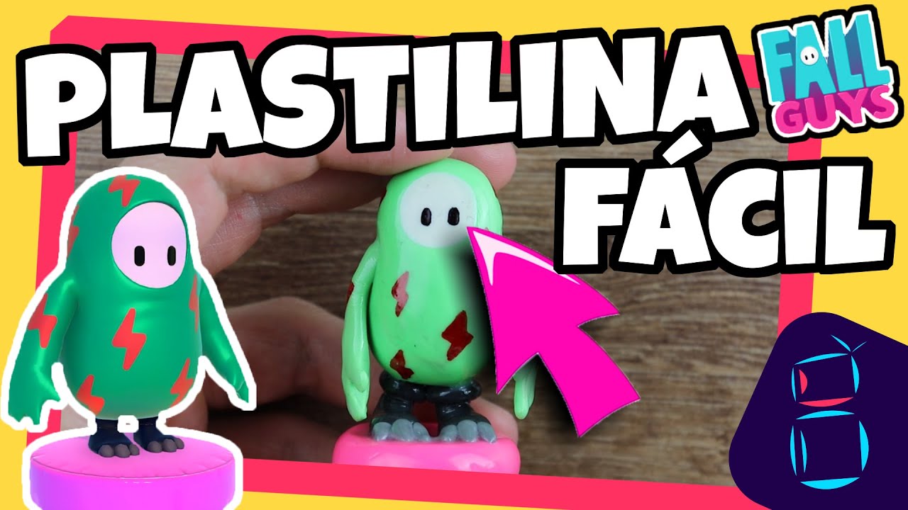 CÓMO HACER MUÑECOS DE PLASTILINA FÁCILES - CUERPO BÁSICO DE FALL GUYS DE PLASTILINA  🍉🍒 #crisrestart