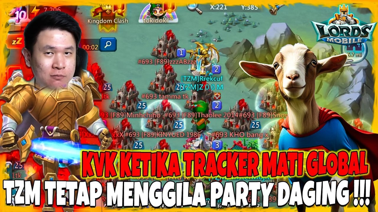 KVK KETIKA TRACKER MATI TAPI TZM TETAP MENGGILA PARTY DAGING !!! - Lords Mobile Indonesia