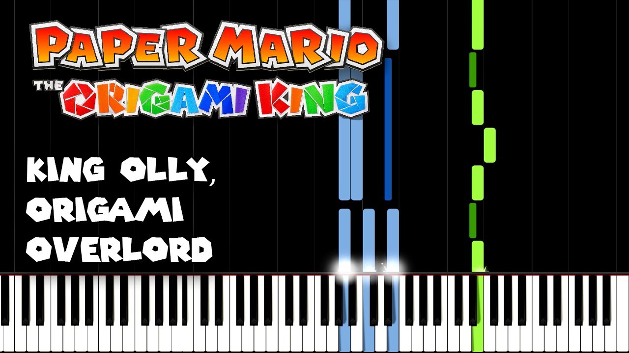 King Olly, Origami Overlord - Paper Mario: The Origami King (Piano Tutorial) [Synthesia]