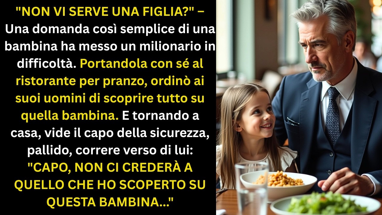 «Non ti serve una figlia?»—una domanda così semplice di una bambina ha messo in difficoltà un milion