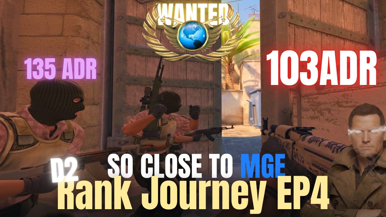 CS2 Rank Journey (Dust II) EP4: So close to MGE (No Commentary - 2K)