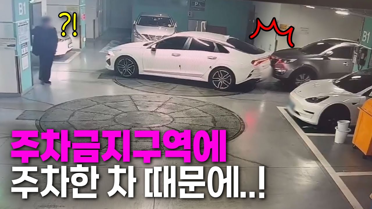 26377회. 상대가 주차금지구역에 주차했는데도  우리 보험사는 제 과실이 더 크다고 합니다. (블박차 DB / 차:차 사고)